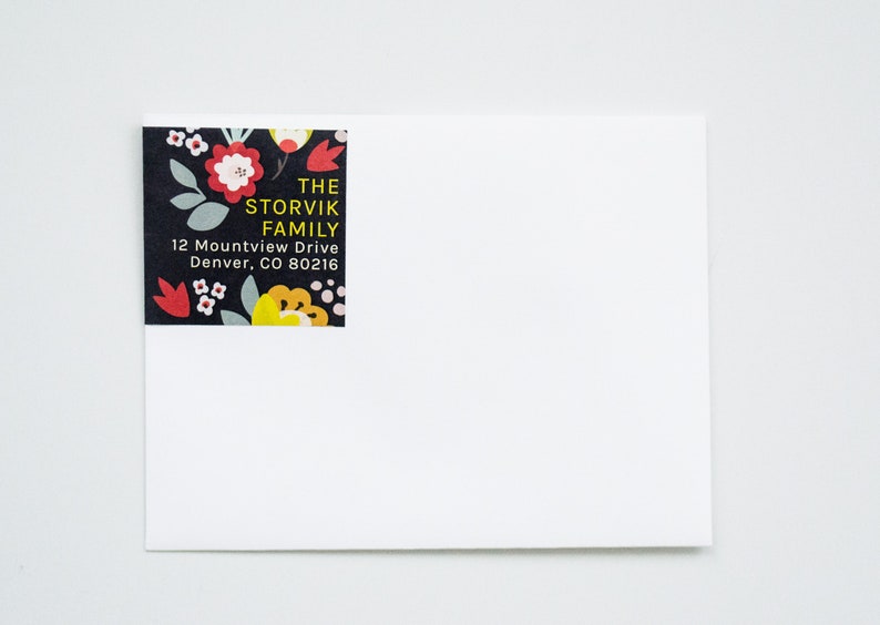 12 Wraparound Sticker Address Labels