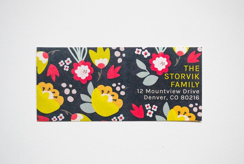12 Wraparound Sticker Address Labels