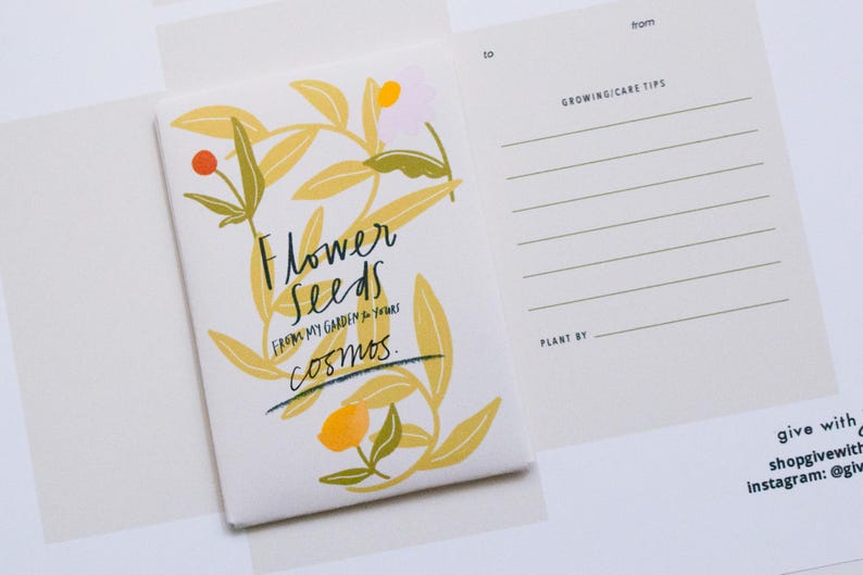 Printable Seed Packet Template | DIY Seed Saver Envelope | Garden Favor ...