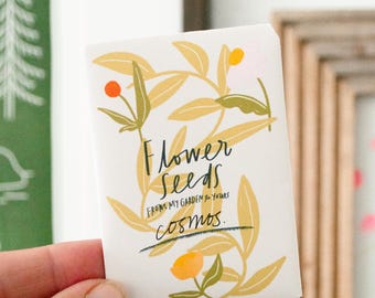 Printable Seed Packet Template | DIY Garden Favor (Digital Download)