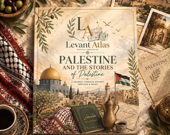 Palestina målarbok | Landmärken, kultur, historia (digital nedladdning)