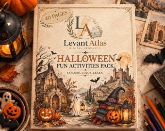 Halloween-aktivitetsbok för barn | 40 sidor roliga (PDF-nedladdning)