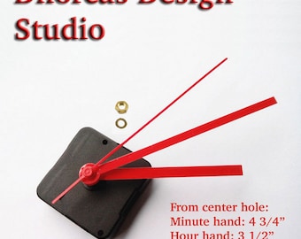 Quartz Clock Motor Replacement Kit with Red Hands