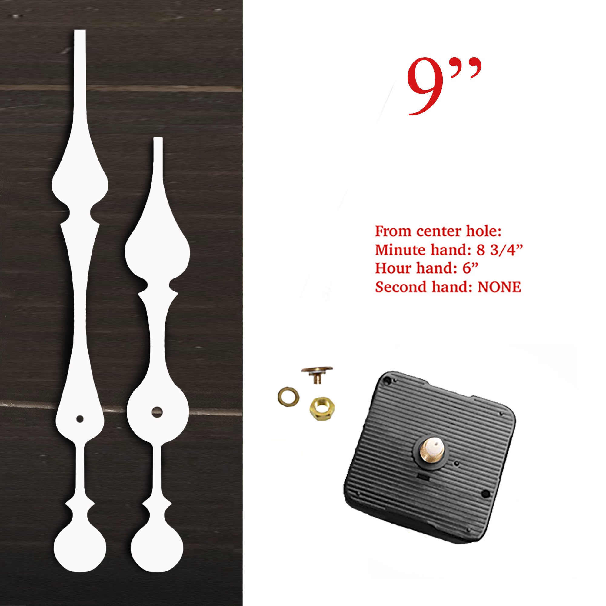 High Torque Quartz Clock Movement Kit #01 With 9