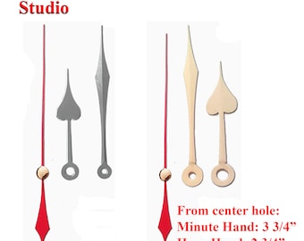 Quartz Clock Motor Kit: Gold/Silver Hands, Choose Shaft Length