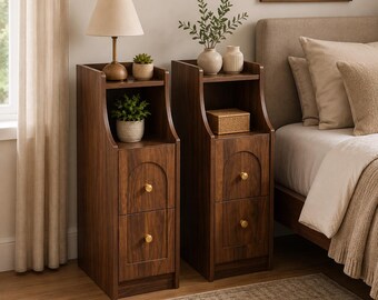 Vintage IKEA 1990s Ramberg Plywood & Glass Square Bedside Table