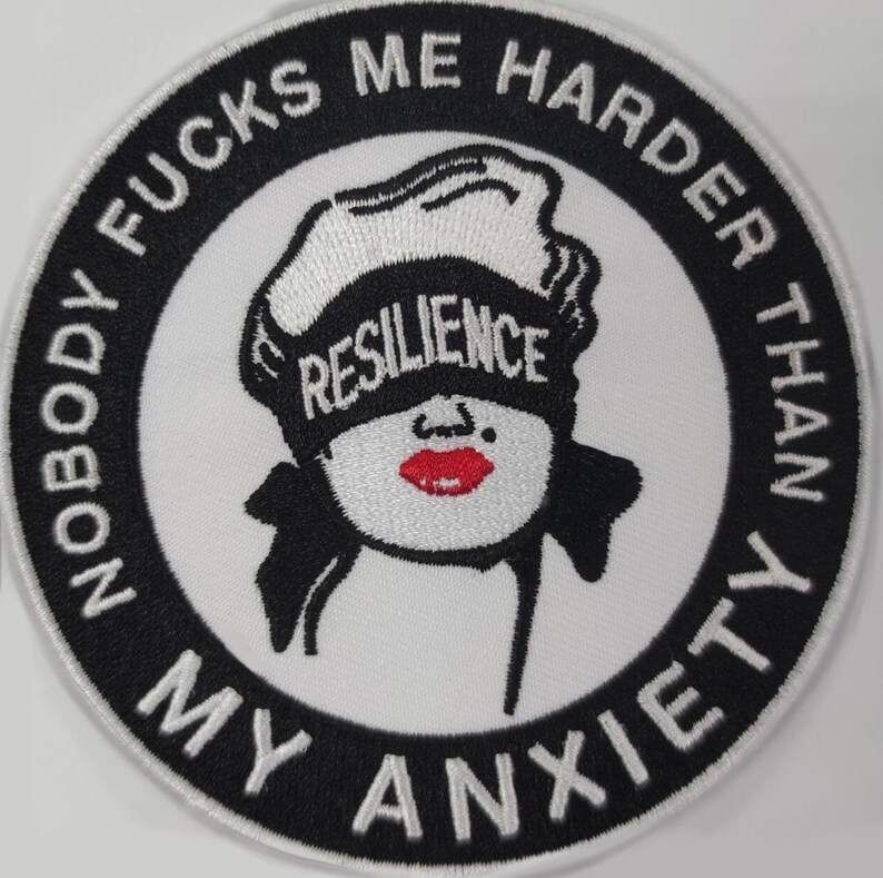 Anxiety Warrior embroidered patch image 1