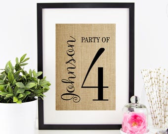 Pregnancy Announcement, Farmhouse Decor Farmhouse Sign Home Gifts for Mom Gift for Mom Party of 4 Sign Personalized Housewarming Gift Burlap