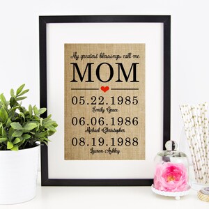 Personalized Mothers Day Gift for Mom Gift Rustic Wood Farmhouse Home Decor Mother Daughter Gift Mother Gift Mothers Day Gift from Daughter