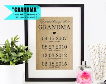 grandmother gifts etsy