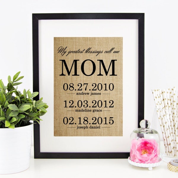 Personalized Nana Gift Mother's Day Gift for Mom Gift for Grandma from Grandkids, My Greatest Blessings Call Me Nana Birthday Gift for Mommy