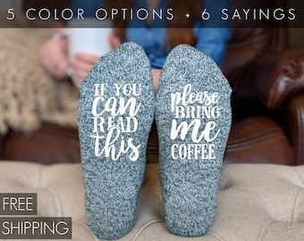 Coffee Gift, Coffee Lover Gift, Coworker Gift Ideas, Best Friend Gift, Bring Me Coffee Socks, Personalized Gift for Her, Gift for Women