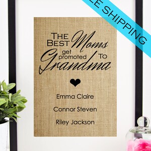 Personalized Mother's Day Gift for Grandmother Grandchildren Names Wall ...