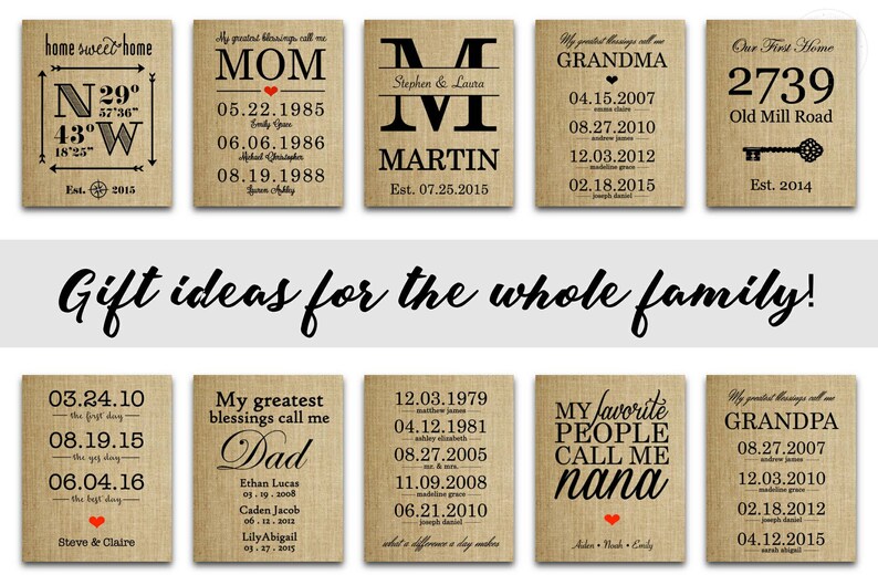 Long Distance Family Gift, Mothers Day Gift for Mom, Personalized Gift for Dad, Grandma Gift Long Distance Gifts, Family Sign, Family Map image 5