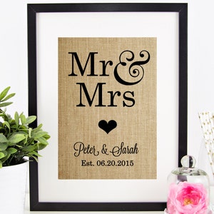 Personalized Wedding Gift MR MRS Personalized Gift for - Etsy