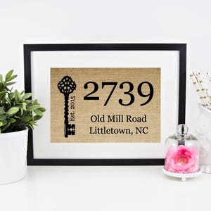 Housewarming Gift for New Home Gifts Address Sign Our First Home Personalized Gift for New House Gift Home Sweet Home Sign Custom Wall Art