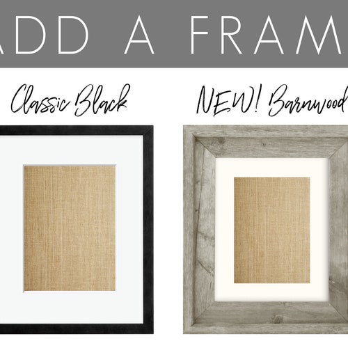ADD A FRAME Frame ONLY Add to Your Cart With Any Print Etsy