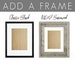 ADD A FRAME | Frame ONLY! Add to Your Cart with Any Print! | Black Wood Frame | Framing Options Available for 8x10 and 11x14 Prints