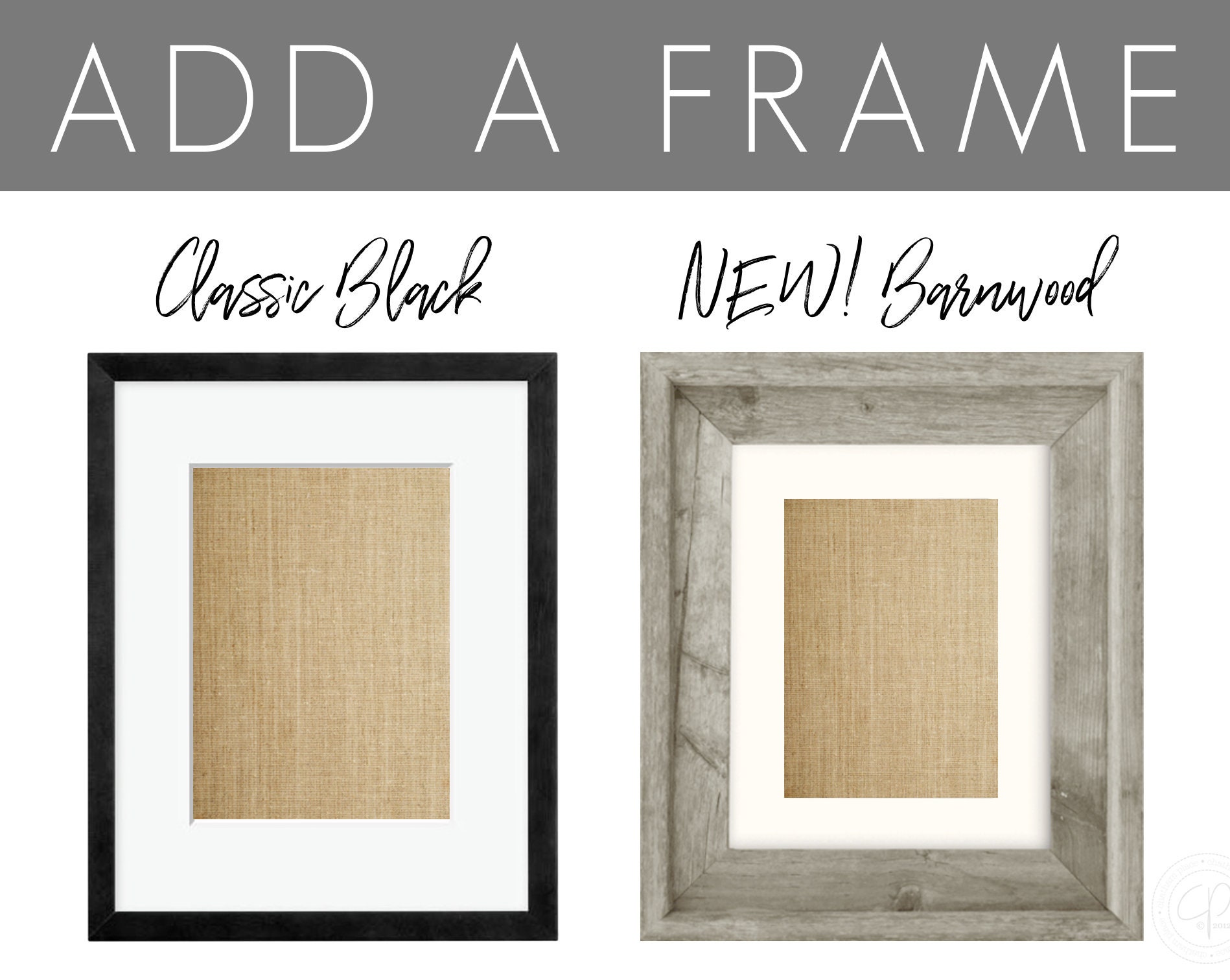 ADD A FRAME Frame ONLY Add to Your Cart With Any Print Etsy