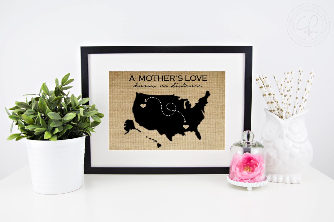 Personalized Long Distance Signs Long Distance Map Art Long Distance ...