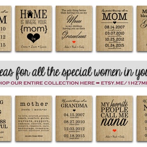 Mothers Day Gift from Husband Personalized birth date Print for Anniversary Gift for Wife present for Mom Housewarming Gift New Home Gifts image 4