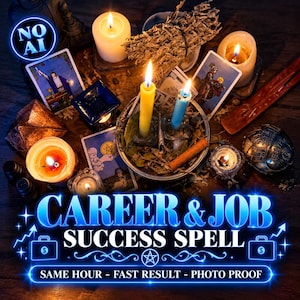Career Job Success Spell, Fast Manifestation Ritual, Dream Job Promotion Career Abundance Casting