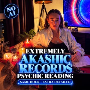 Leitura dos Registros Akáshicos, orientação espiritual extremamente detalhada, propósito da alma e percepção energética, sem IA.