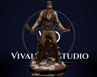 Conjunto de figura completa e busto do Bill, o Açougueiro - Arquivo STL do modelo 3D | Item de colecionador para exibição (Download digital)