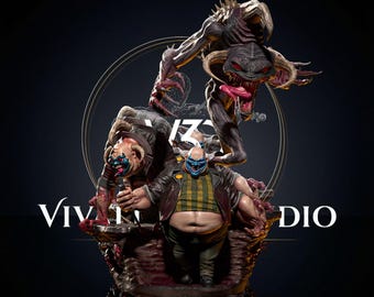 Diorama Clown Violator inspiré des comics Spawn | Modèle 3D (fichier STL)