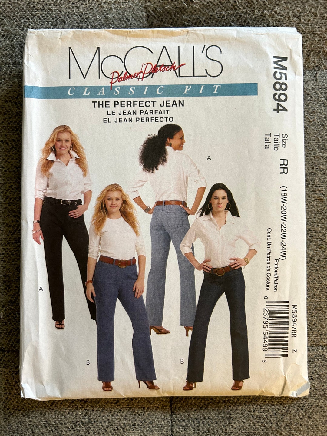 2009 Mccall's Sewing Pattern M5894 Palmer/pletsch Classic Fit the ...
