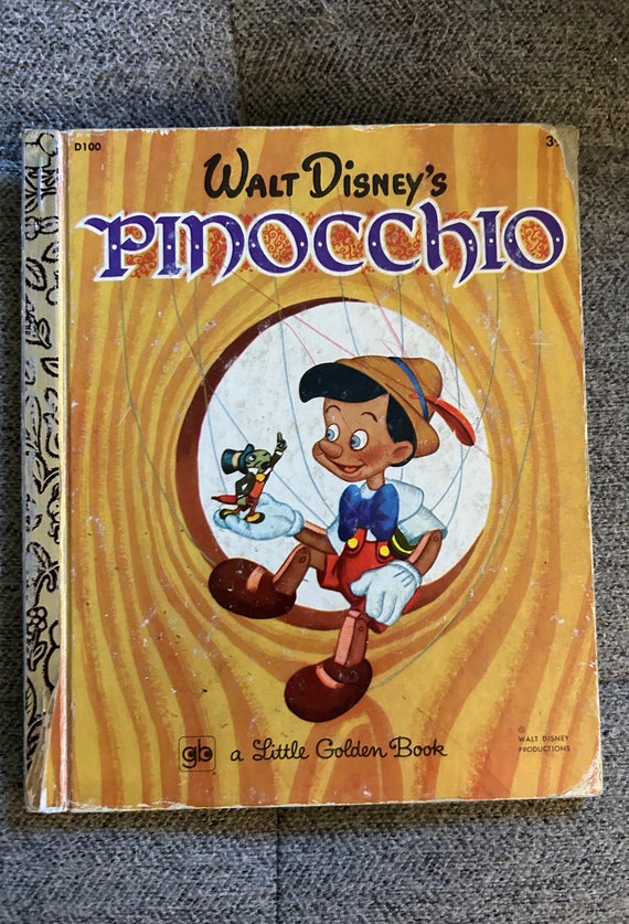 Vintage 1974 Walt Disney's Pinocchio a Little Golden Book