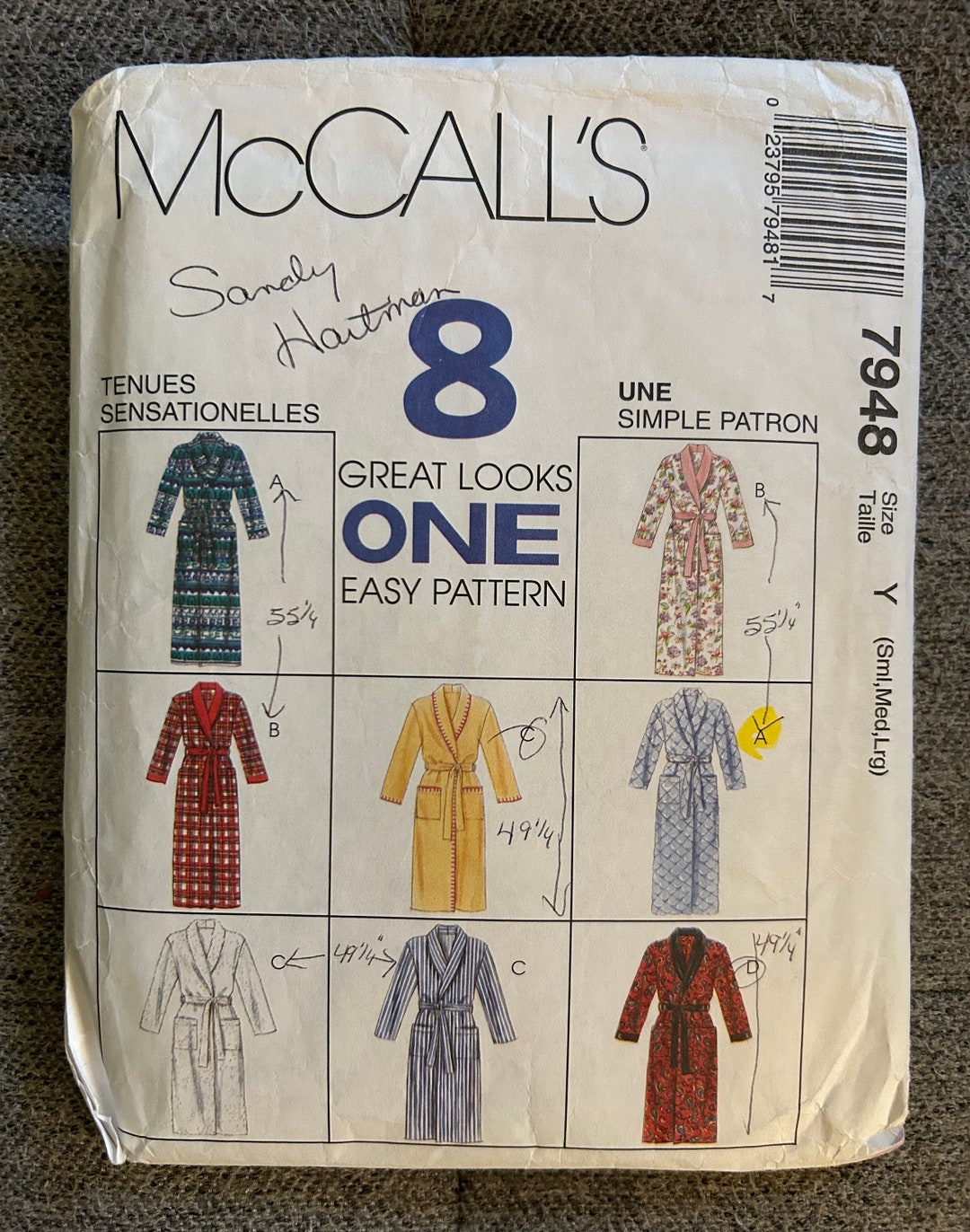 Vintage 1995 Mccall's 8 Great Looks 1 Easy Pattern Sewing Pattern 7948 ...