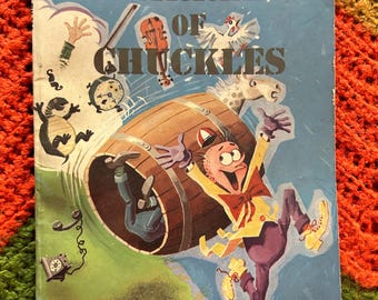 Vintage 1966 "Barrel of Chuckles” Scholastic Kids Book of Jokes & Activities Paperback