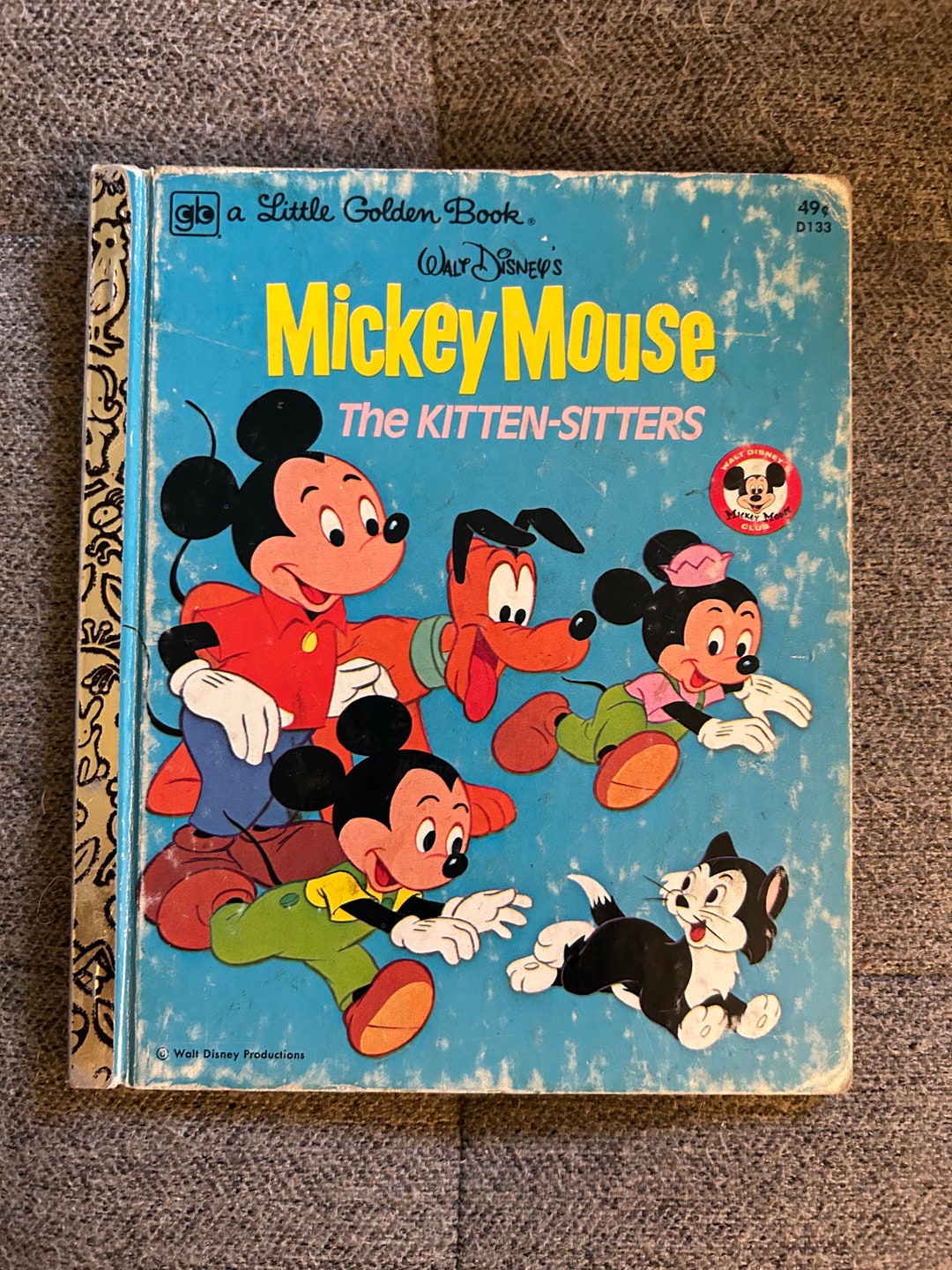 Vintage 1976 Walt Disney's Mickey Mouse the Kitten-sitters a