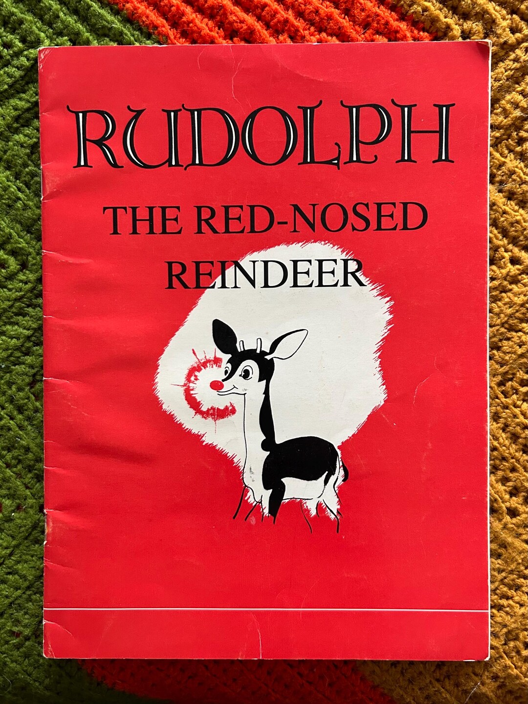 Vintage 1990 "rudolph the Red Nosed Reindeer" Book Children's Christmas ...