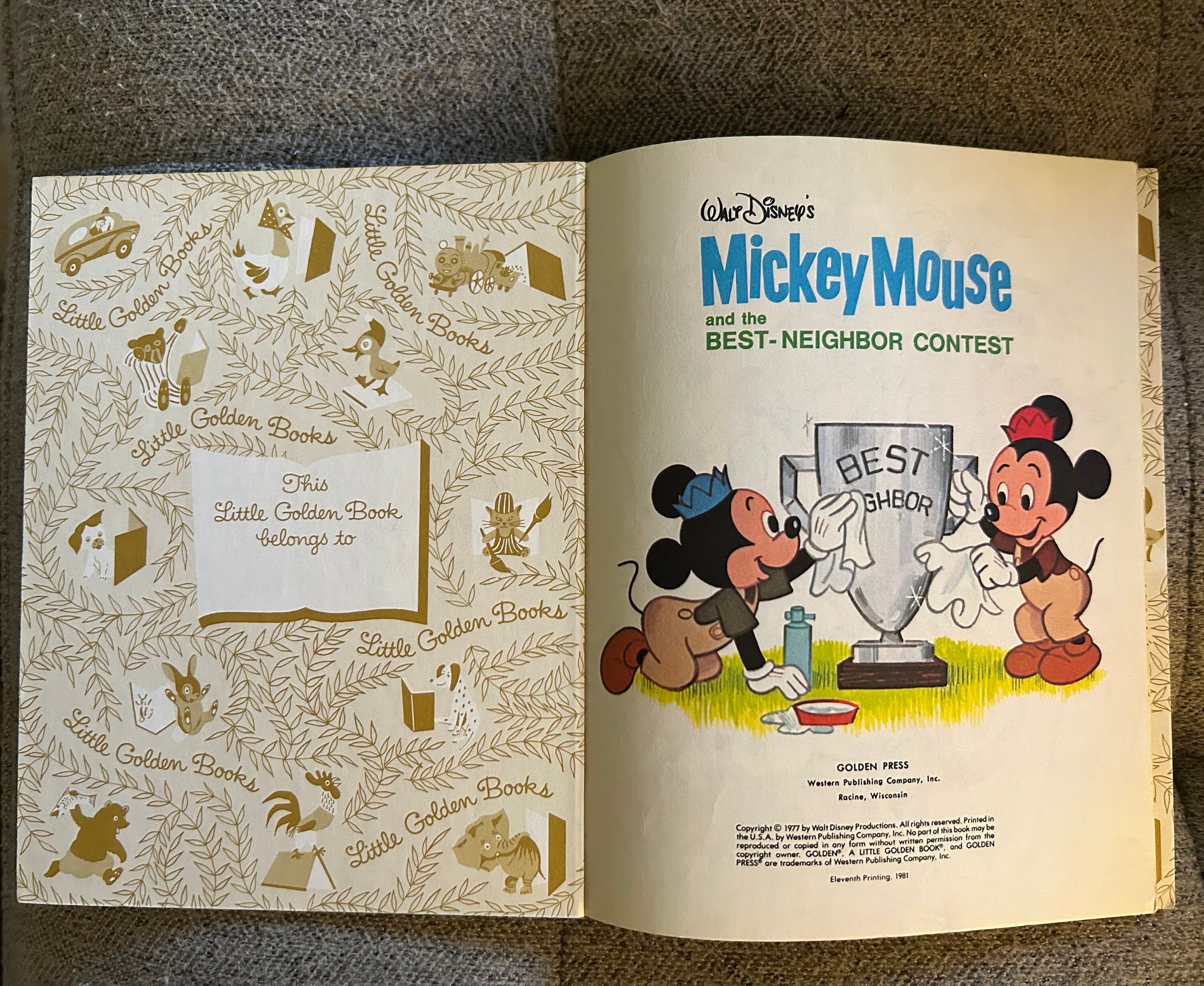 Vintage 1977 Walt Disney's Mickey Mouse and the Best