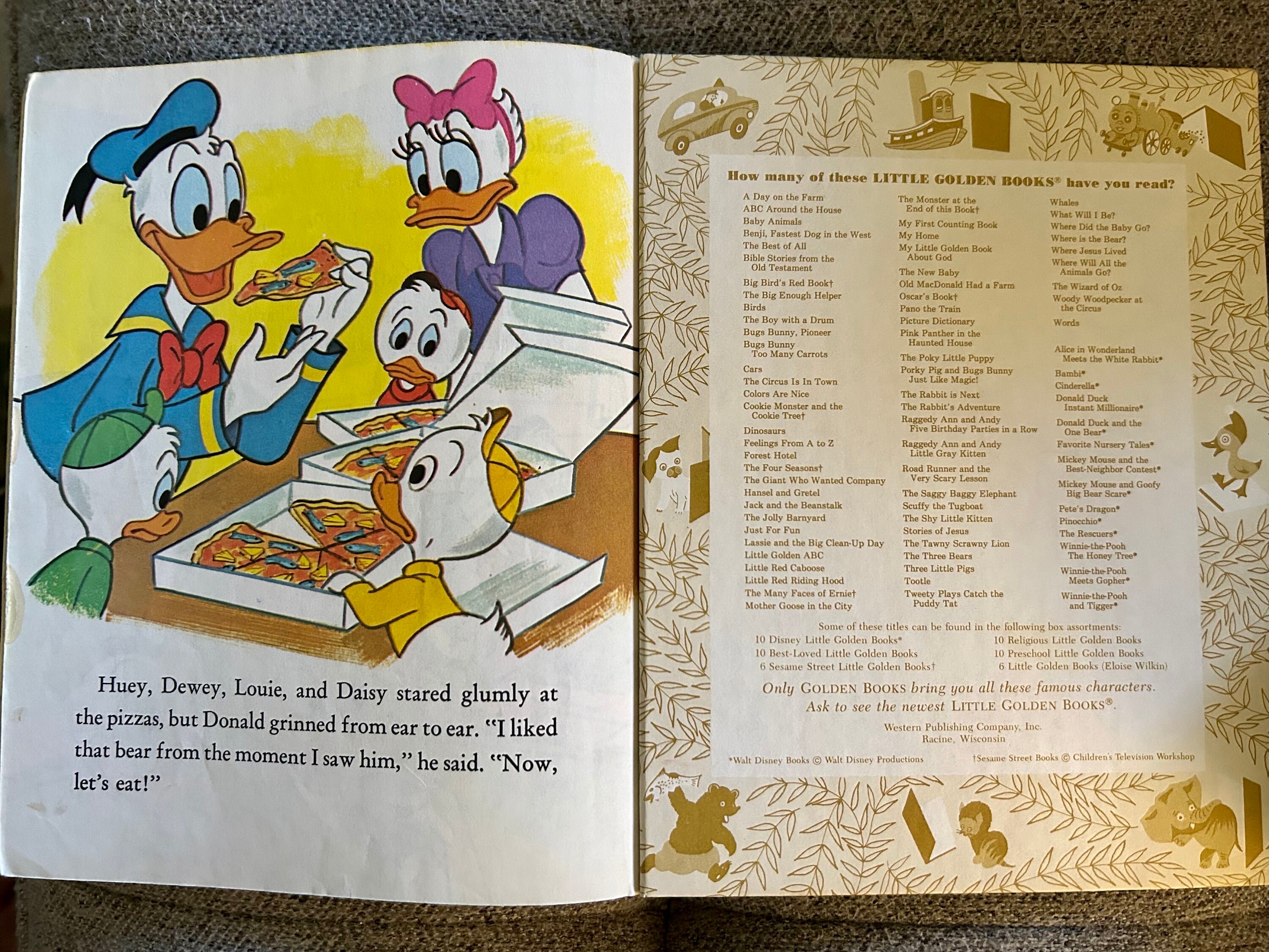 Vintage 1978 Walt Disney's Donald Duck and the One Bear A Turn-about ...