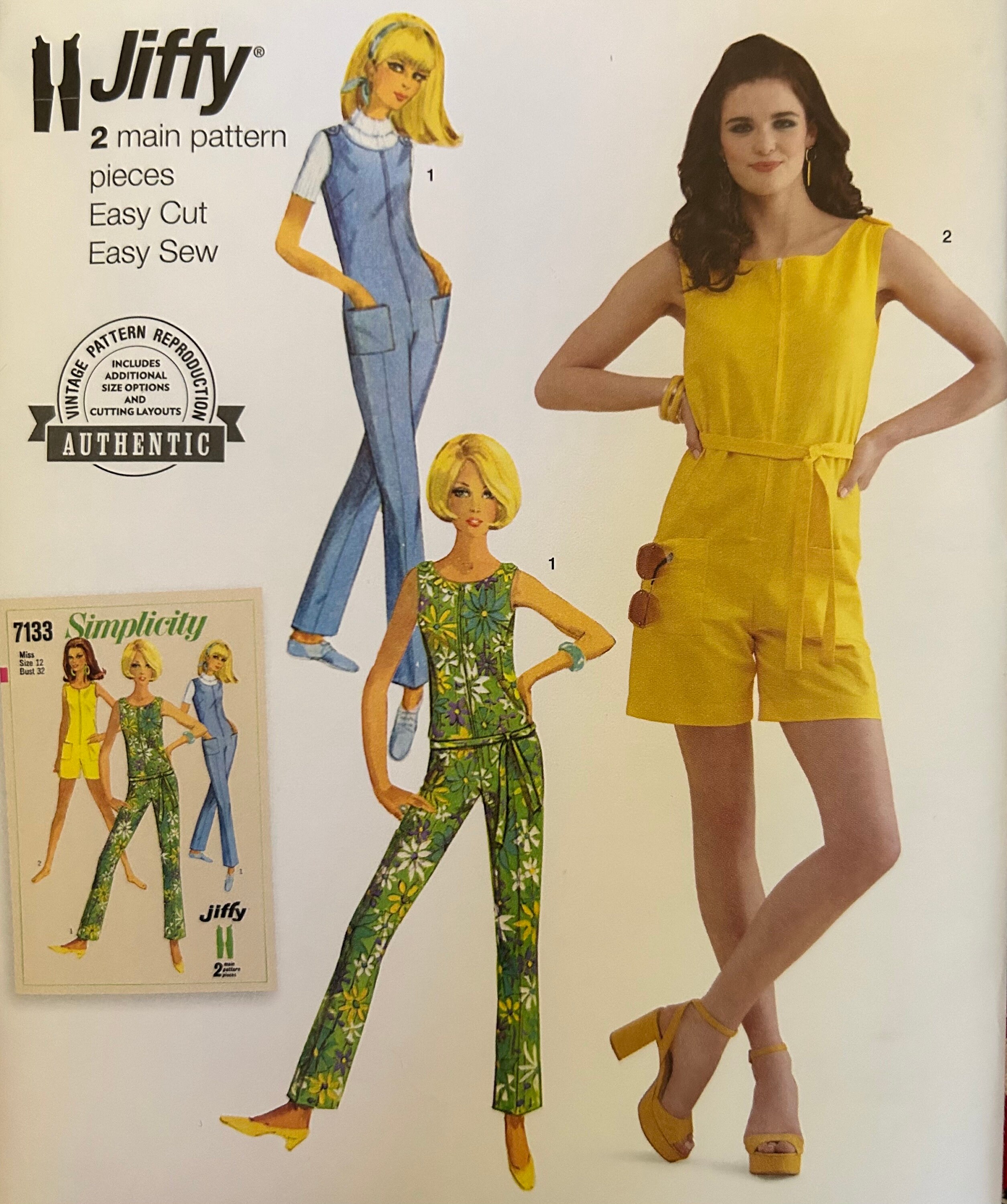 Amazon.com: Simplicity Easy 1960's Vintage Misses' Jiffy One