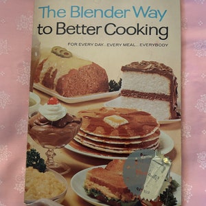 Vintage 1965 „The Blender Way To Better Cooking” Hamilton Beach Promocyjna książka kucharska 208 stron