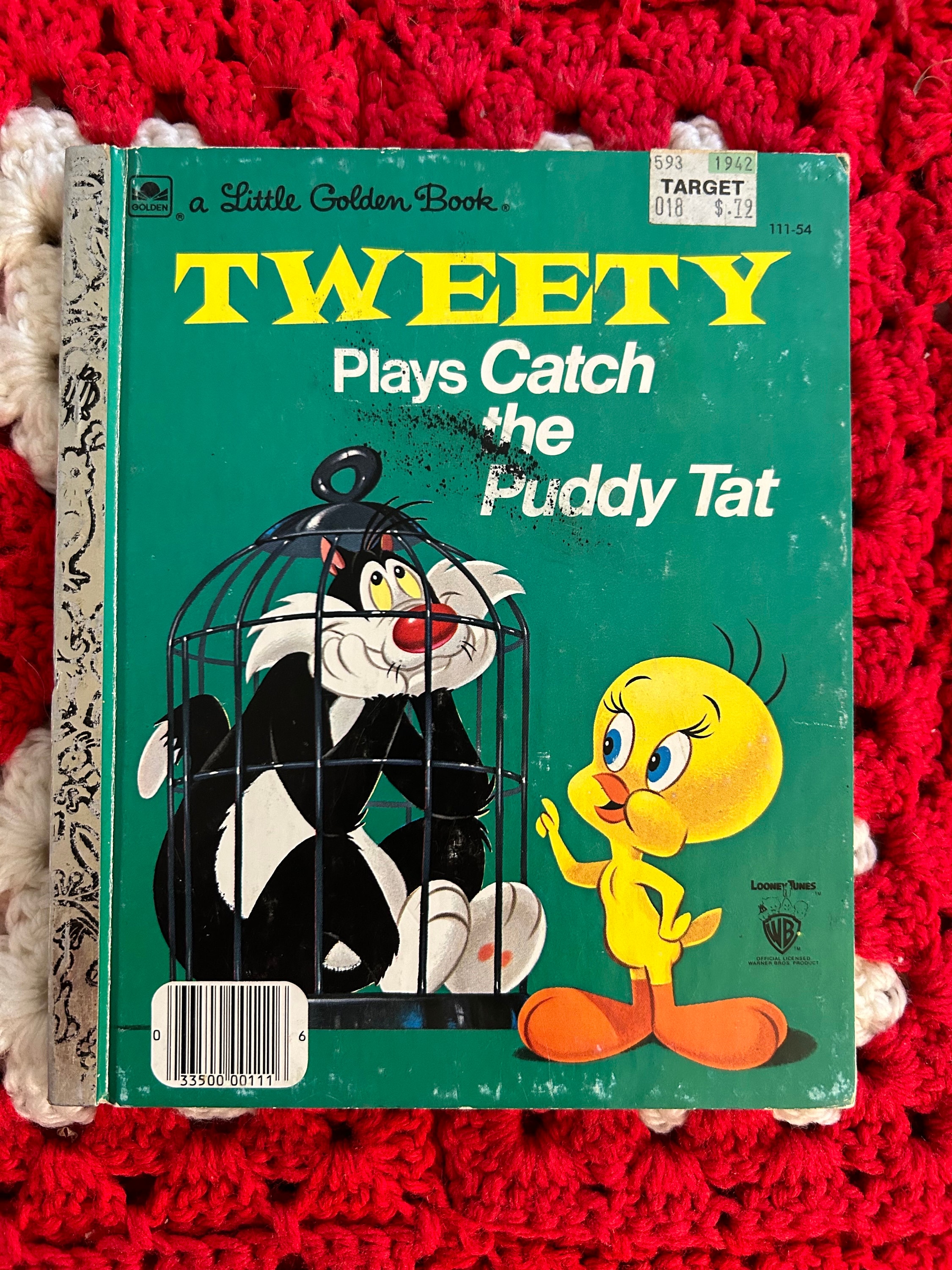 Vintage 1975 Tweety Plays Catch the Puddy Tat a Little Golden Book