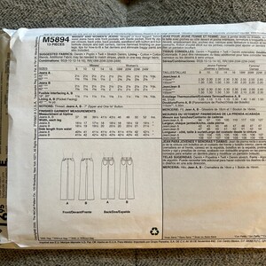 2009 Mccall's Sewing Pattern M5894 Palmer/pletsch Classic Fit the ...