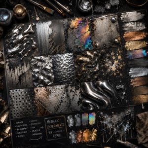 2500+ Metallic Texture Brushes for Procreate | Chrome, Foil, Gold, Silver & Metal Effects image 6