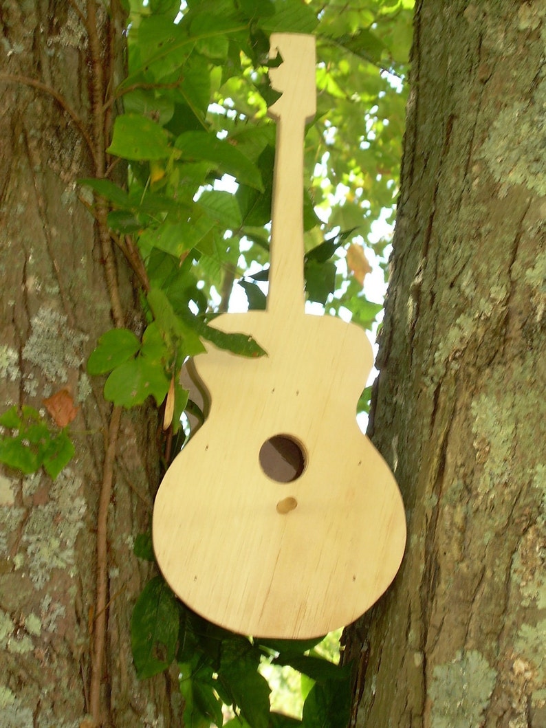 Guitare banjo mandoline violon basse Instrument Bird House Cadeaux pour musiciens Toute occasion Anniversaire Anniversaire Maman Papa ou Grand-parent Cadeau guitar