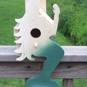 Mermaid, Lobster, Crab Bass Bird House Bird House for small songbirds Seaside Decor Any Occasion Gift Father's Day Gift Fisherman Gift mermaid