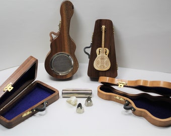 Dobro Slide Case; Dobro Pick Holder Gift Box; Slide Guitar Gift Box; Dobro Player All Occasion Anniversary Valentines Birthday Gift for Dad