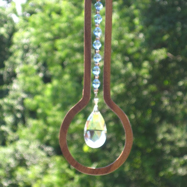 Banjo Crystal Birthstone Sun Catcher; Banjo Hanging Window/Patio Decoration; Gifts for Musician; Anniversary Gift Birthday Any Occasion Gift