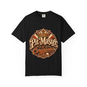 T-shirt « Maître du barbecue » | Chef cuisinier spécialisé dans le fumage de viande | Cadeau idéal pour l'hôte d'un barbecue