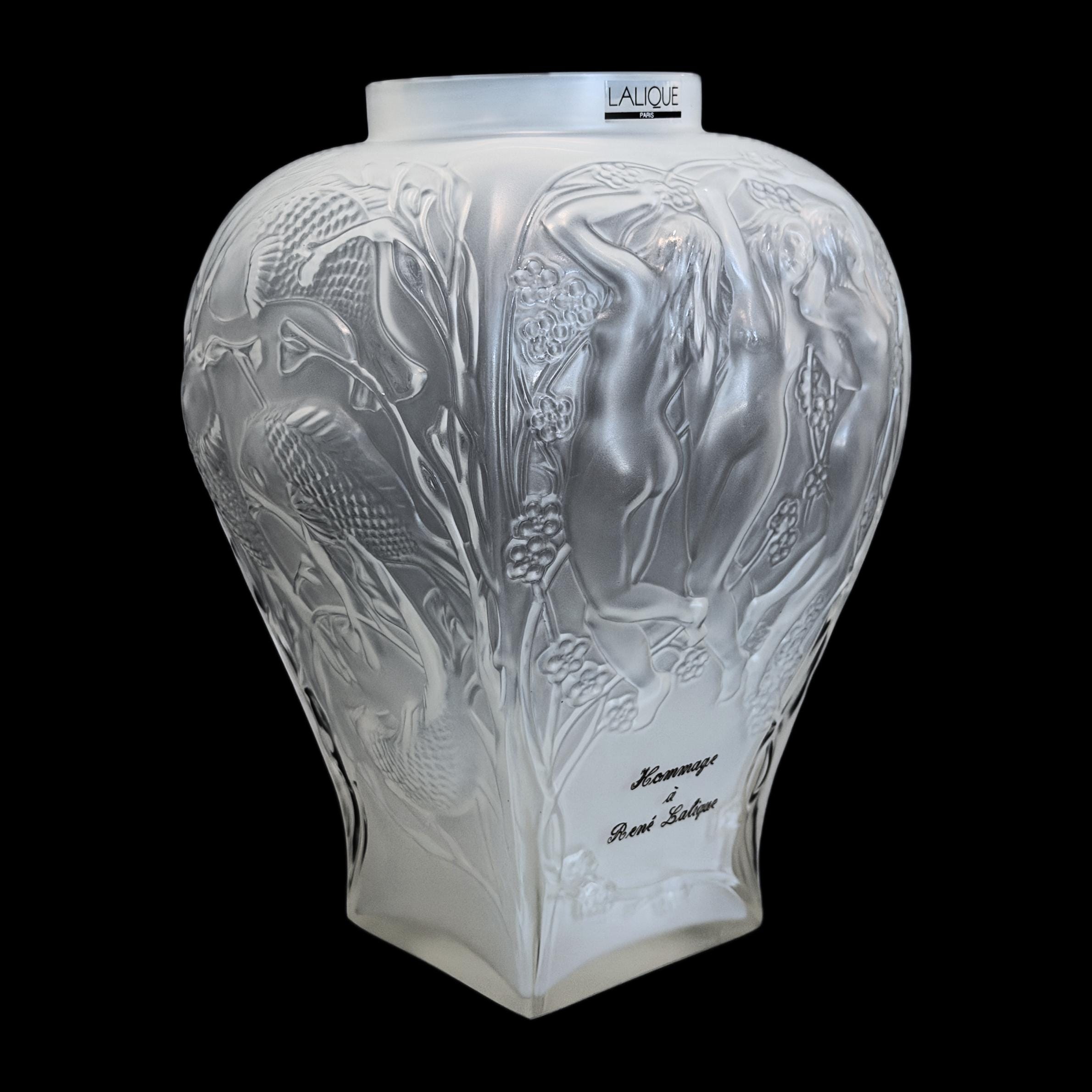 Lalique France 花瓶 3点セット フロストガラス Original Lalique Vases - Etsy