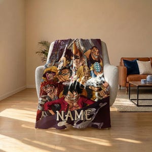 Manta de Supernovas de la Peor Generación, Manta Épica de la Alianza Pirata de One Piece, Ropa de Cama Infantil de Luffy Law, Regalo de Anime