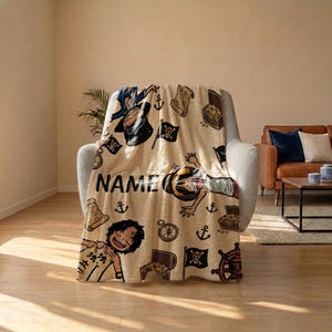 Manta personalizada de Luffy y Ace, manta de los hermanos de One Piece, ropa de cama de anime de piratas adorable, regalo para fans del anime